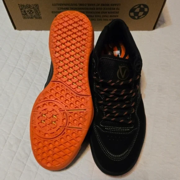Vans Rowan 2 Skate Men Size 7 Spitfire Pro Impactwaffle Black and Orange 112025 - Picture 5 of 9